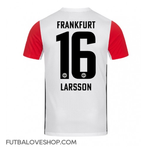 Dres Eintracht Frankfurt Hugo Larsson #16 Domáci 2024-25 Krátky Rukáv